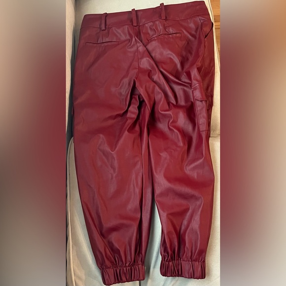 Faux Leather Joggers - Picture 5 of 6
